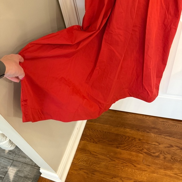 New! Maeve x Anthropologie Utility Shirt Dress Red 3421 - Picture 6 of 12